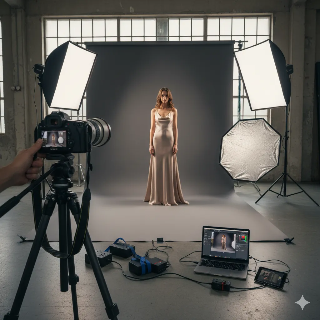 Professional photography setup